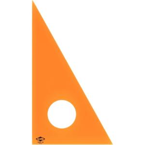 imageALVIN Fluorescent Professional Acrylic Drafting Triangle 4590 Degree 12quot Model 130F12 Multipurpose Tool for Drafting Design and Architecture Great for Machining and Woodworking  12 Inch10
