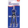 imageALVIN Basic Bow Pencil Combination Compass with Divider 6quot Model 504 Ideal for Geometry Drafting and Engineering Drawing and Architecture Tool Metal  6 inches5 Bow Compass
