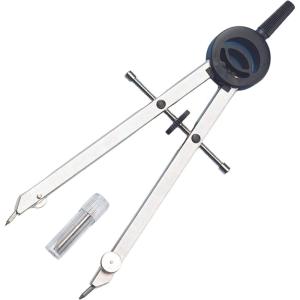 imageALVIN Basic Bow Pencil Combination Compass with Divider 6quot Model 504 Ideal for Geometry Drafting and Engineering Drawing and Architecture Tool Metal  6 inches6 Basic Bow Pencil  Divider