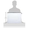 imageALVIN  NB1621 Clear PVC Mesh Kit Zipper Bag MultiUse Organization Bag for Item Storage and Arranging Great for Needlework Projects Art Supplies and Travel  16 x 21 Inch Bag