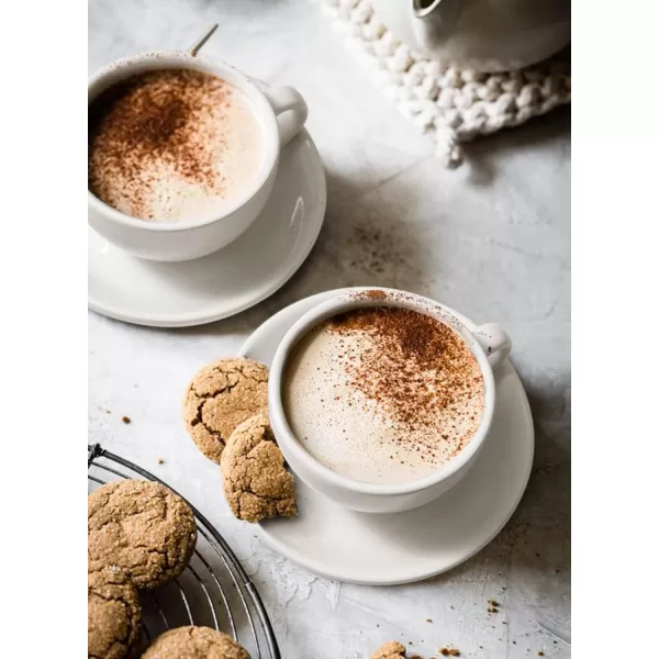imageLE TAUCI 3 oz Espresso Cups with Saucers Demitasse Coffee Cup for Shot Lungo Ristretto  3 inch Set of 4 WhiteWhite