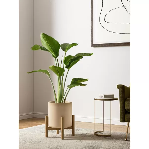imageLE TAUCI Ceramic Pots for Plants 6810 Inch Planters for Indoor Plants Plant Pots Indoor for Home and Office MidModern Century Flower Pots with Drainage Hole and Silicone Plug Glaze Star GrayReactive Glaze Cloud Cream