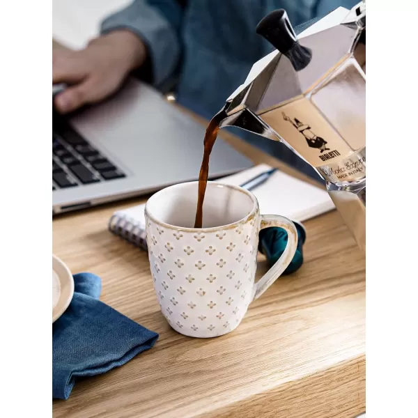 imageLE TAUCI Espresso Cups 6 oz Ceramic Demitasse Cup Small Coffee Mugs for Double Shot Latte Cappuccino Lungo Kids Mugs With Handle Suit For Housewarming  27 inch Set of 4 Arctic White