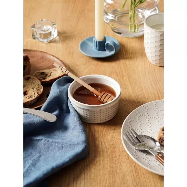 imageLE TAUCI Ramekins 4 oz Ramiken for Creme Brulee Lava CakePudding Souffle Small Sauce BowlCeramic Baking Dishes 38 inch Set of 4 Arctic White6 oz