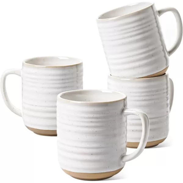 imageLE TAUCI Coffee Mugs 12 oz Ceramic Mug Set Housewarming Wedding Present Coffee Cups for Latte Hot Tea Cappuccino Mocha Cocoa  Set of 4 Arctic White