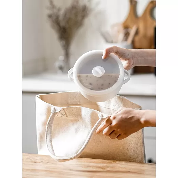imageLE TAUCI Soup Bowls with Handles and Silicone Lids 28 oz Ceramic Ramen Bowl Microwavable Oven Safe French Onion Soup Bowls for Noodles Cereal and Chilli NonToxic Soup Crocks Set of 2 RedWhite