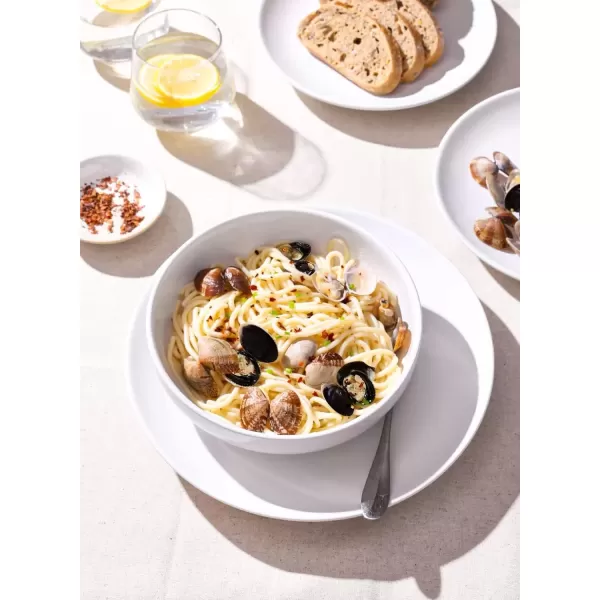 imageLE TAUCI Pasta Bowls 45 Ounce Large Salad Bowls and Serving Bowls Soup Bowl Ceramic Pasta Plates Set of 4 BlueWhite