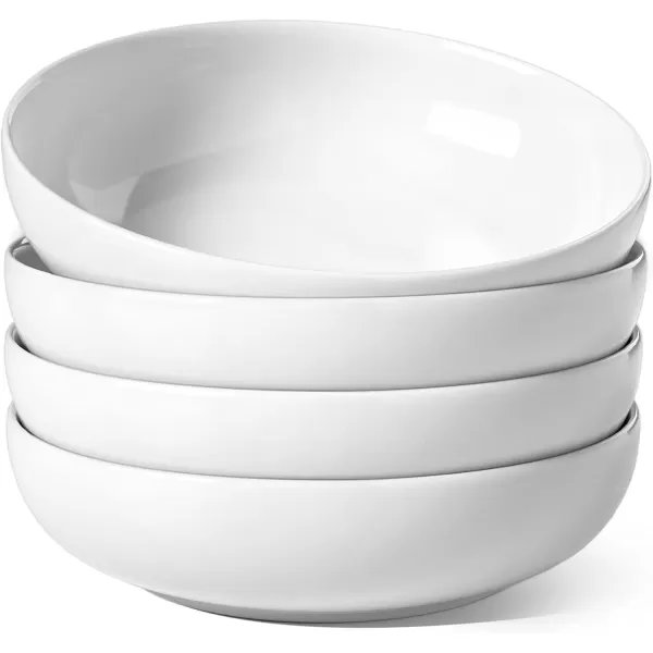 imageLE TAUCI Pasta Bowls 45 Ounce Large Salad Bowls and Serving Bowls Soup Bowl Ceramic Pasta Plates Set of 4 BlueWhite