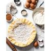 imageLE TAUCI Ceramic Pie Dish and Pie Weights Set 9 Inches Pie Pans for Baking 52 Ounce Round Deep and Fluted Pie Plates for Apple Pie Quiche Pot Pies Tart  Set of 2 White