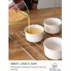 imageLE TAUCI Ramekins 6 oz Ceramic Souffle Dishes Ramekin for Creme Brulee Lava Cakes Pudding Custard Cups Souffle Pot Pie Dip Sauce 38 inch Set of 6 Sleek White