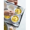 imageLE TAUCI Ramekins 6 oz Ceramic Souffle Dishes Ramekin for Creme Brulee Lava Cakes Pudding Custard Cups Souffle Pot Pie Dip Sauce 38 inch Set of 6 Sleek White