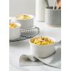 imageLE TAUCI Ramekins 6 oz Ceramic Souffle Dishes Ramekin for Creme Brulee Lava Cakes Pudding Custard Cups Souffle Pot Pie Dip Sauce 38 inch Set of 6 Sleek White