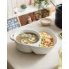 imageLE TAUCI Chip and Dip Bowls AntiSoggy Cereal Bowl Soup and SideCracker Bowls Sets for Breakfast Soup and Sandwich Bread Dipping Bowls Set of 2 WhiteWhite