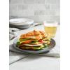 imageLE TAUCI Salad Plate 8 Inch Ceramic Plate Set of 6 for Appetizer Dessert Bread Snacks  10 Ounce GREY