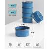 imageLE TAUCI Ramekins 6 oz Ceramic Souffle Dishes Ramekin for Creme Brulee Lava Cakes Pudding Custard Cups Souffle Pot Pie Dip Sauce 38 inch Set of 6 Ceylon Blue