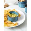 imageLE TAUCI Ramekins 6 oz Ceramic Souffle Dishes Ramekin for Creme Brulee Lava Cakes Pudding Custard Cups Souffle Pot Pie Dip Sauce 38 inch Set of 6 Ceylon Blue