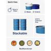 imageLE TAUCI Ramekins 6 oz Ceramic Souffle Dishes Ramekin for Creme Brulee Lava Cakes Pudding Custard Cups Souffle Pot Pie Dip Sauce 38 inch Set of 6 Ceylon Blue
