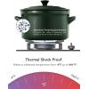 imageLE TAUCI 3 qt Ceramic Dutch Oven for Bread Baking with Silicone Sling NonToxic ampamp Lightweight Pot with Lid Perfect for Sourdough Soup ampamp Stews Ideal Gift for Food Lovers Midnight BlueForest Green