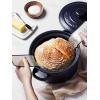 imageLE TAUCI 3 qt Ceramic Dutch Oven for Bread Baking with Silicone Sling NonToxic ampamp Lightweight Pot with Lid Perfect for Sourdough Soup ampamp Stews Ideal Gift for Food Lovers Midnight BlueMidnight Blue
