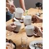 imageLE TAUCI Coffee Mugs 16oz Ceramic Coffee Mugs Set of 4 Stackable Coffee Mug Sets Easy Grip Microwave Safe Coffee Cup Sets White