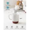 imageLE TAUCI Coffee Mugs 16oz Ceramic Coffee Mugs Set of 4 Stackable Coffee Mug Sets Easy Grip Microwave Safe Coffee Cup Sets White