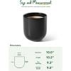 imageLE TAUCI 12 Inch Pots for Plants Ceramic Large Planters for Home Garden Patio Office Indoor Modern Plant Pots with Drainage Hole and Rubber Plug BlackBlack