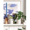 imageLE TAUCI Ceramic Plant Pots 49 Inch Flower Pots with Drainage Hole ampamp Saucer Embossed Planter Pots for Indoor Plant Succulent Orchid Cactus Home Decor  Set of 4 Arctic White3 inch