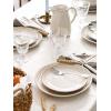 imageLE TAUCI Dinnerware Sets for 4 Stoneware 12 Piece Ceramic Plates ampamp Bowls  OvenDishwasherMicrowave Safe  Housewarming Gift  Reactive Beige 10quot Plate8quot Dish27oz Bowl