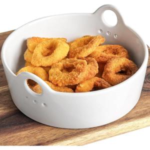 imageLE TAUCI Air Fryer Liners Reusable Easy Clean Ceramic Liners for Air Fryer Basket Air Fryer Accessories AirFryer Basket Bowl White Top 7in Height 3in
