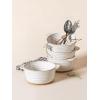 imageLE TAUCI Soup Bowls with Handles 20 oz French Onion Soup Crocks Soup Bowl Oven Safe for Chili Beef Stew Ceramic Bowl Set  55 Inch Set of 4 Arctic White