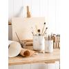 imageLE TAUCI Utensil Holder 69quot53quot Ceramic Kitchen Utensil Holder for Counter top Embossed Cooking Utensil Organizer for Spatula ampamp Spoon Kitchen Decor Set of 2 Arctic White Bee Pattern