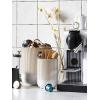 imageLE TAUCI Utensil Holder 73quot54quot Ceramic Kitchen Utensil Holder for Countertop Large Cooking Utensil Crocks for Kitchen Counter Modern Utensil Organizer for Spatula Set of 2 Forest GreenGlaze Arctic White