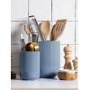 imageLE TAUCI Utensil Holder 73quot54quot Ceramic Kitchen Utensil Holder for Countertop Large Cooking Utensil Crocks for Kitchen Counter Modern Utensil Organizer for Spatula Set of 2 Forest GreenDusty Blue
