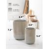 imageLE TAUCI Utensil Holder 73quot54quot Ceramic Kitchen Utensil Holder for Countertop Large Cooking Utensil Crocks for Kitchen Counter Modern Utensil Organizer for Spatula Set of 2 Forest GreenGlaze Marble Gray