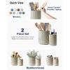imageLE TAUCI Utensil Holder 73quot54quot Ceramic Kitchen Utensil Holder for Countertop Large Cooking Utensil Crocks for Kitchen Counter Modern Utensil Organizer for Spatula Set of 2 Forest GreenOatmeal Greige