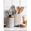 imageLE TAUCI Utensil Holder 73quot54quot Ceramic Kitchen Utensil Holder for Countertop Large Cooking Utensil Crocks for Kitchen Counter Modern Utensil Organizer for Spatula Set of 2 Forest GreenGlaze Marble Gray
