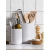 imageLE TAUCI Utensil Holder 73quot54quot Ceramic Kitchen Utensil Holder for Countertop Large Cooking Utensil Crocks for Kitchen Counter Modern Utensil Organizer for Spatula Set of 2 Forest GreenWhite