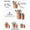 imageLE TAUCI Utensil Holder 73quot54quot Ceramic Kitchen Utensil Holder for Countertop Large Cooking Utensil Crocks for Kitchen Counter Modern Utensil Organizer for Spatula Set of 2 Forest GreenDusty Pink