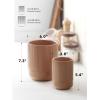imageLE TAUCI Utensil Holder 73quot54quot Ceramic Kitchen Utensil Holder for Countertop Large Cooking Utensil Crocks for Kitchen Counter Modern Utensil Organizer for Spatula Set of 2 Forest GreenDusty Pink