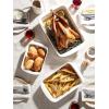 imageLE TAUCI Deep Casserole Dishes for Oven 137x96 Ceramic Baking Dish Set with Roasting Racks Large Lasagna Pans with Handles Rectangular Bakeware as Gift for Mom White 46QT30QT16QT Set of 3