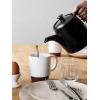 imageLE TAUCI 16oz Ceramic Coffee Mugs Set of 2 Stackable Microwave Safe White