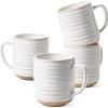 imageLE TAUCI Coffee Mugs 18 ozCeramic Mug Set Coffee Cups for Latte Hot Tea Cappuccino Mocha Cocoa Dishwasher Safe Suit For Housewarming Wedding 35 inch Set of 4 Arctic WhiteFull 12 oz Normal 11 oz