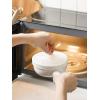 imageLE TAUCI Soup Bowls with Handles and Silicone Lids 15 Oz French Onion Soup Crocks NonToxic Ceramic Soup Bowls for Noodles Stew Cereal and Chilli Oven Microwave Dishwasher Safe Set of 4 RedWhite