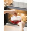 imageLE TAUCI Soup Bowls with Handles and Silicone Lids 15 Oz French Onion Soup Crocks NonToxic Ceramic Soup Bowls for Noodles Stew Cereal and Chilli Oven Microwave Dishwasher Safe Set of 4 RedRed
