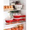 imageLE TAUCI Soup Bowls with Handles and Silicone Lids 15 Oz French Onion Soup Crocks NonToxic Ceramic Soup Bowls for Noodles Stew Cereal and Chilli Oven Microwave Dishwasher Safe Set of 4 RedRed