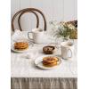 imageLE TAUCI 18Piece Ceramic Dinnerware Set Service for 6  White Farmhouse Deeper Plates ampamp Bowls 10quot Dinner 8quot Salad 6quot Bowls Stackable Chip Resistant Stoneware DishesWhite