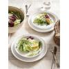 imageLE TAUCI 18Piece Ceramic Dinnerware Set Service for 6  White Farmhouse Deeper Plates ampamp Bowls 10quot Dinner 8quot Salad 6quot Bowls Stackable Chip Resistant Stoneware DishesWhite