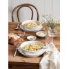 imageLE TAUCI 18Piece Ceramic Dinnerware Set Service for 6  White Farmhouse Deeper Plates ampamp Bowls 10quot Dinner 8quot Salad 6quot Bowls Stackable Chip Resistant Stoneware DishesWhite