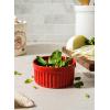 imageLE TAUCI Ramekins 12 OZ Oven Safe Ceramic Souffle Dishes for Oven Custard Cups Creme Brulee Dishes Porcelain Large Ramekins Pudding Ramiken Dipping Sauces Set of 6 WhiteRed