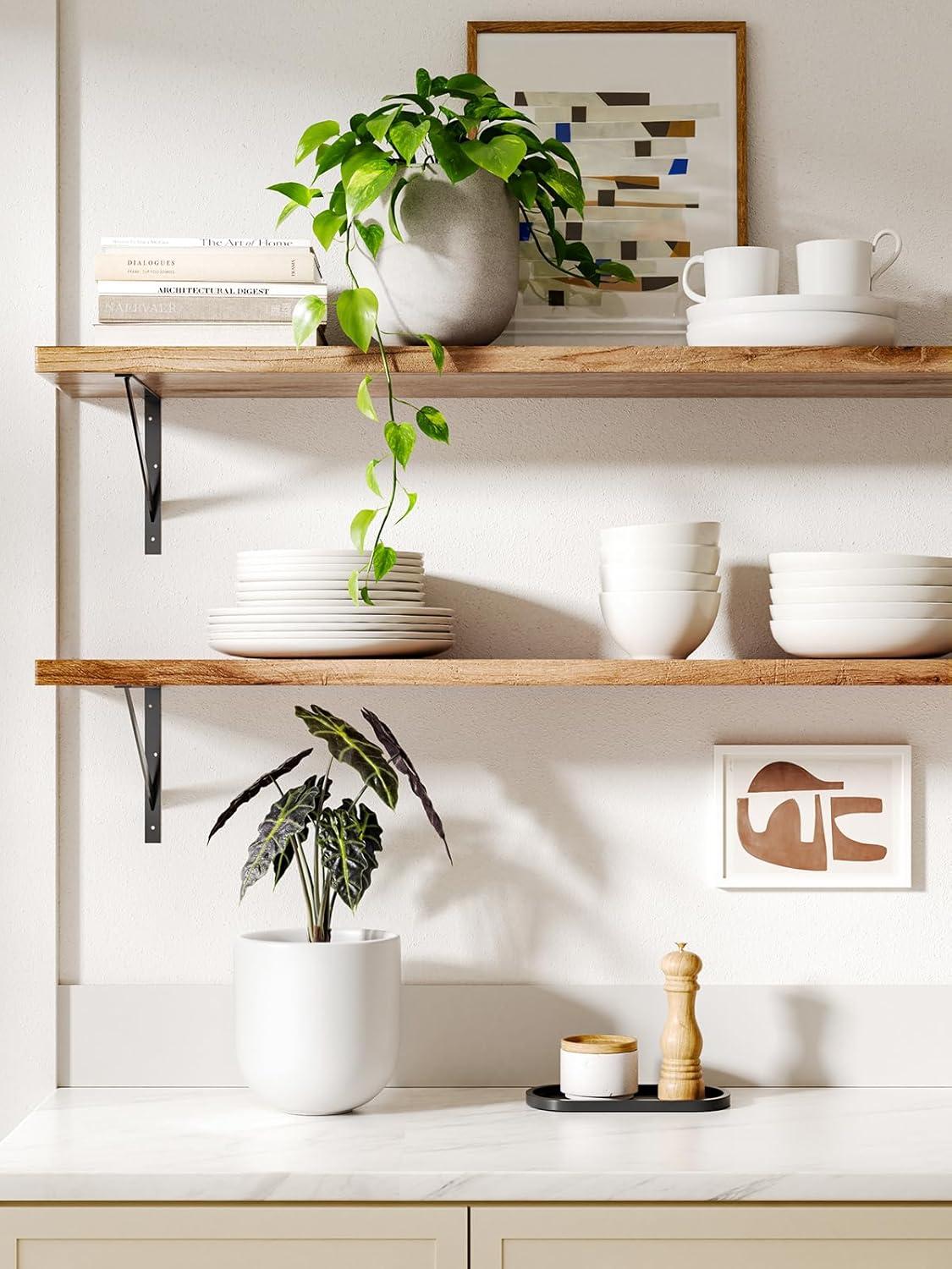 imageLE TAUCI 8 Inch Plant Pot Ceramic Pot with Drainage Hole ampamp Rubber Plug Indoor Planter for Herbs ampamp Small Houseplants Cylinder Planter for Home Office WhiteWhite